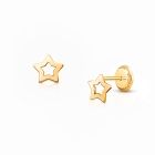 Wish Upon a Star, Baby/Children&#039;s Earrings, Screw Back - 14K Gold