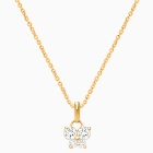 Butterfly Light, Pavé CZ Children&#039;s Necklace for Girls - 14K Gold