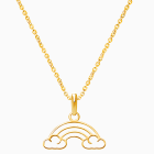 Over the Rainbow, Children&#039;s Necklace for Girls - 14K Gold