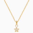 Starlight, Pavé CZ Star, Teen&#039;s Necklace for Girls - 14K Gold