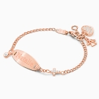 Pavé Cross, Baby/Children&#039;s Engraved ID Bracelet - 14K Rose Gold