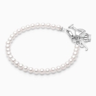 4mm Cultured Pearls, First Holy Communion Beaded Bracelet for Girls - Sterling Silver