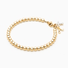 4mm Tiny Blessings Beads, Communion Beaded Bracelet for Boys - 14K Gold