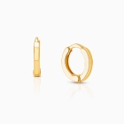 9mm Modern Huggie Hoops, Baby/Children&#039;s Earrings - 14K Gold