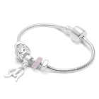 Adoré™ 3 Charm Initial Starter Set, Baby/Children&#039;s Personalized Charm Bracelet for Girls - Sterling Silver