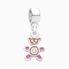 Baby Bear, Sterling Silver and Enamel Teddy Bear - Children&#039;s Adoré™ Dangle Charm