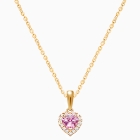 Blissful Heart, Halo Necklace, Teen&#039;s Necklace (Includes Chain) - 14K Gold