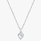 Gia™ Little Love, Clear CZ Heart Children&#039;s Necklace for Girls - Sterling Silver