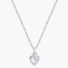 Gia™ Little Love, Clear CZ Heart Children&#039;s Necklace for Girls - Sterling Silver