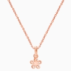 Daisy Dear, Flower Necklace for Children (Includes Chain) - 14K Rose Gold