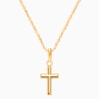 Everlasting Faith, Cross Children’s Necklace for Girls - 14K Gold