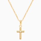Everlasting Faith, Cross Children’s Necklace for Boys - 14K Gold
