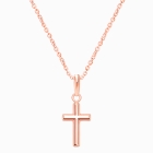 Everlasting Faith, Cross Children’s Necklace for Girls - 14K Rose Gold