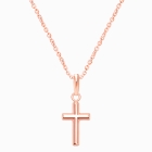 Everlasting Faith, Cross Teen’s Necklace for Girls - 14K Rose Gold