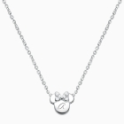Mini Sliding Miss Mouse Necklace for Teens (Includes Chain &amp; FREE Engraving) - Sterling Silver