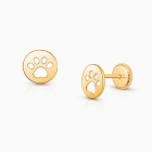 Animal Paw Print Earrings for Kids with Pets