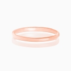 Simple Rose Gold Band, Children&#039;s Ring for Girls - 14K Rose Gold