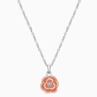 Rosabella™ Rose, Children&#039;s 2-Tone Necklace for Girls - Sterling Silver