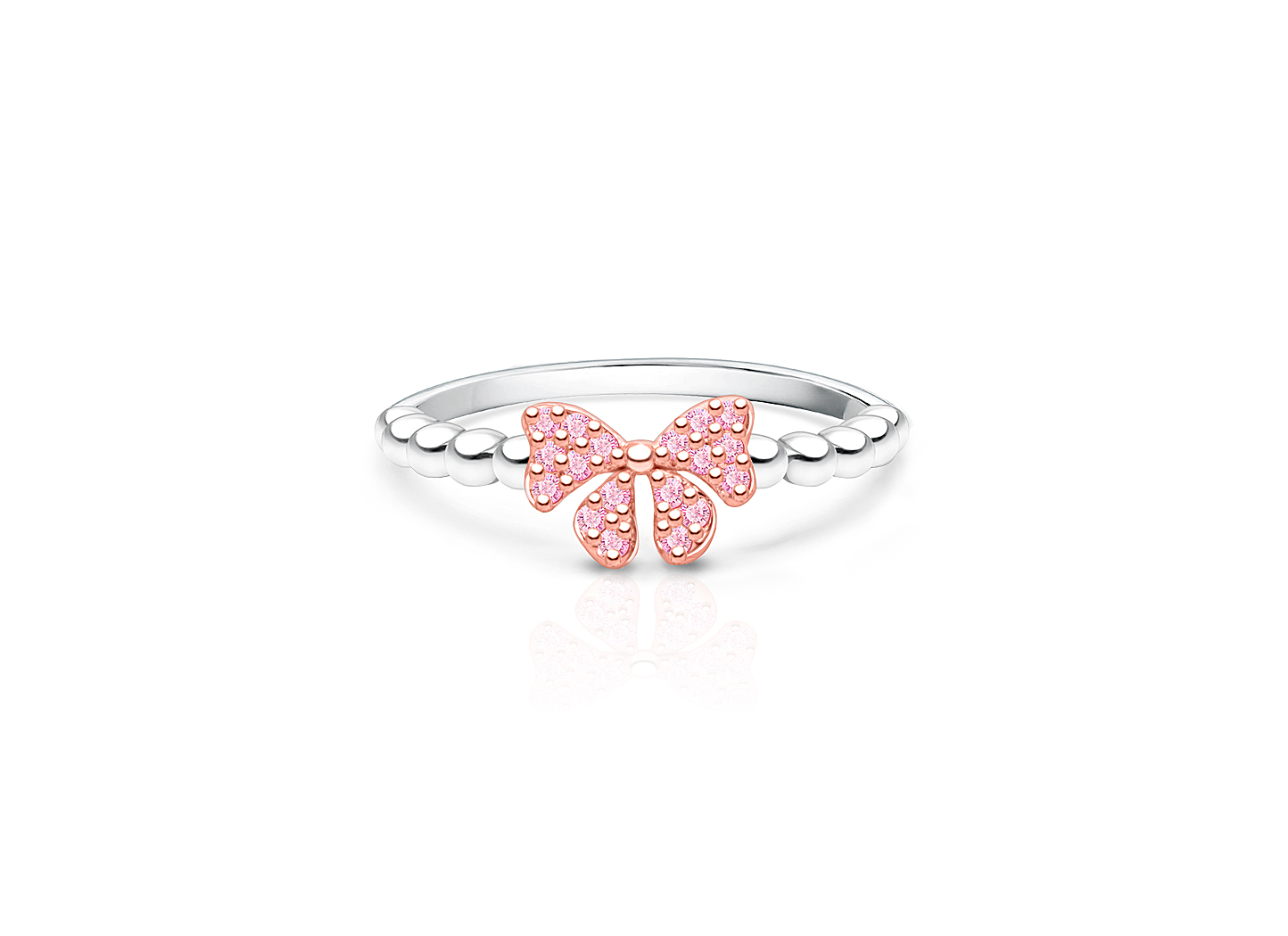 Sterling Silver Children's Pink CZ 15 Sterling Silver Children's Pink CZ 15