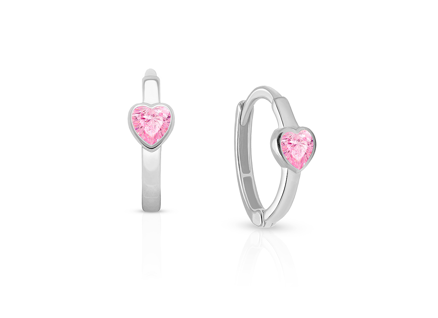 Pink CZ hook earrings Pink CZ hook earrings