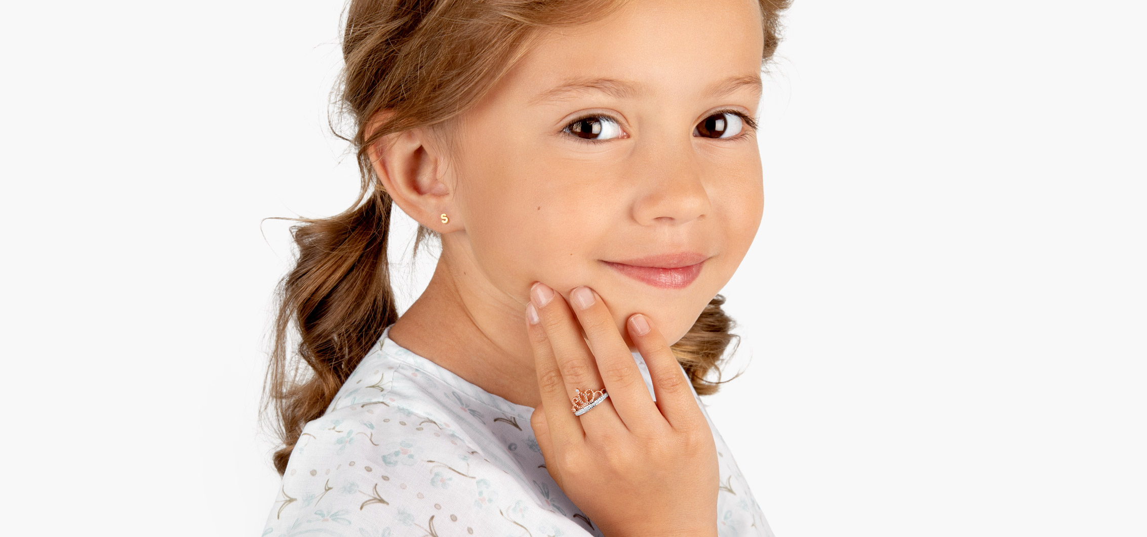 Kids 2-Toned Rose Gold and Silver Rings