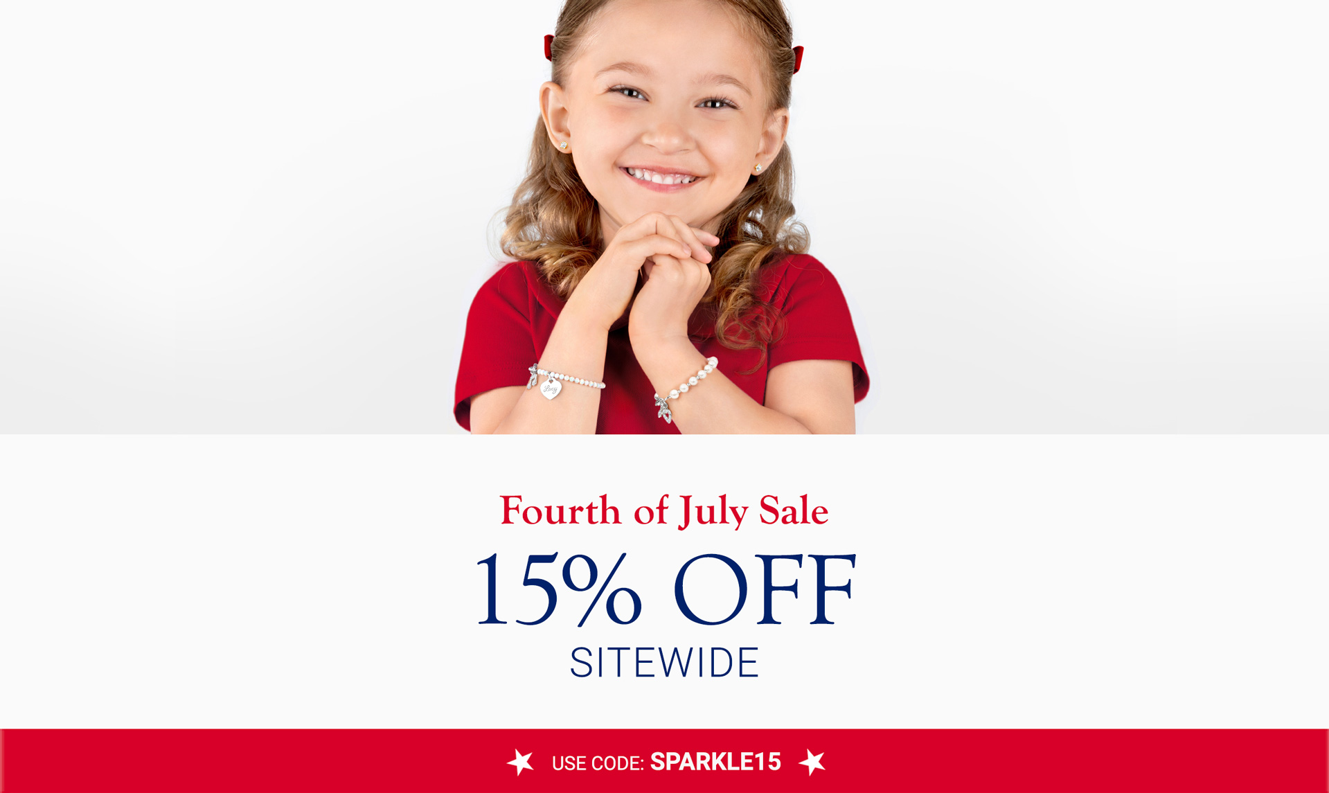 4th Of July Sale 15% Off Sitewide Use Code: SPARKLE15