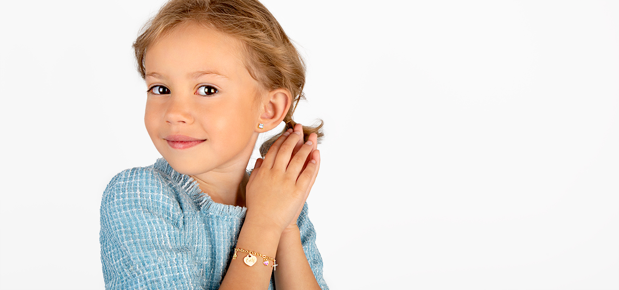 14K Gold Bracelets for Children