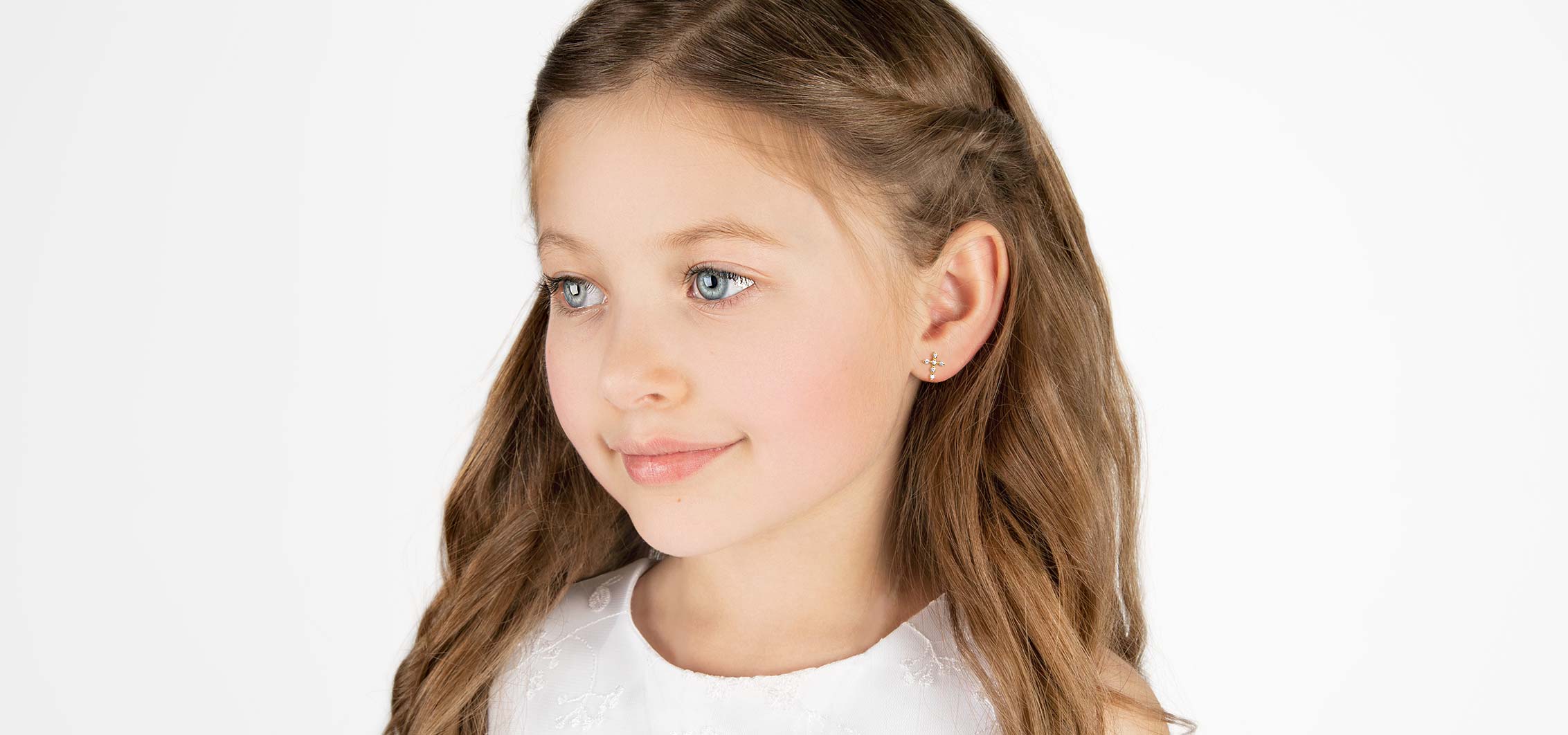 Religious Earrings for Child's First Holy Communion