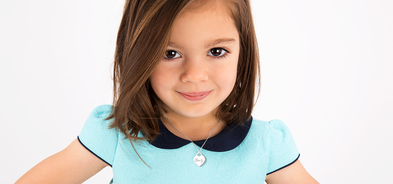 Personalized 14K Gold Necklaces for Children