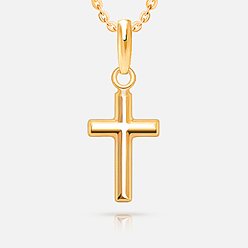 Mini Cross 14ct Solid Gold Necklace – Lime Tree Design