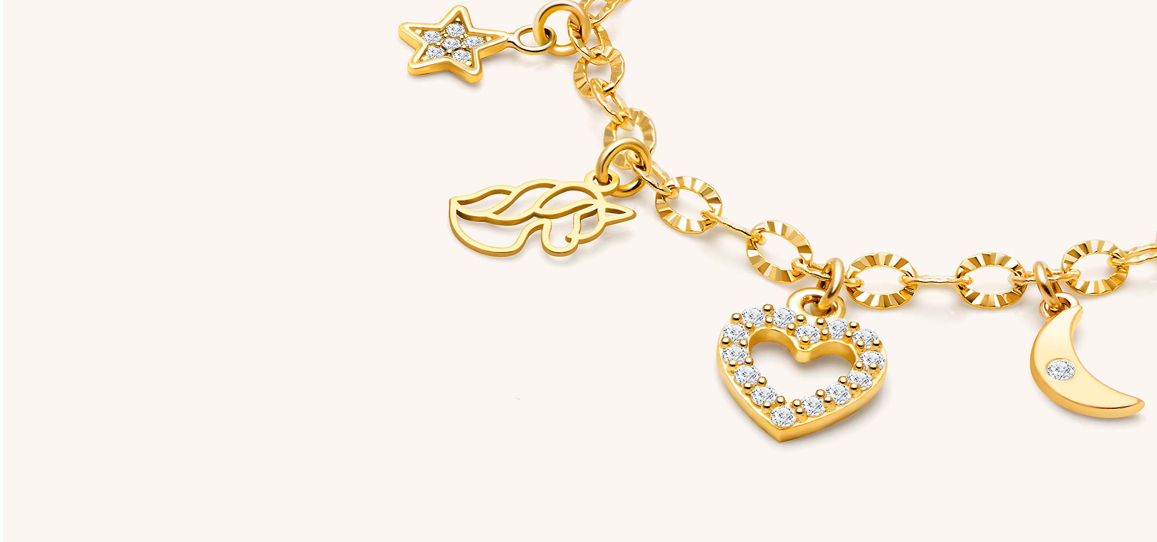 Personalized Charm Bracelets for Kids in Silver and 14K Gold