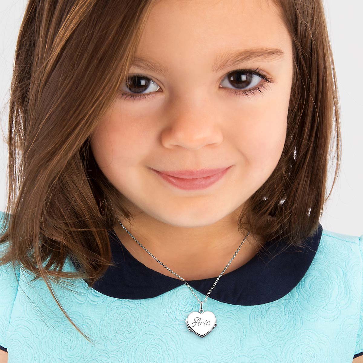 Personalized 14K Gold and Silver Necklaces for Kids