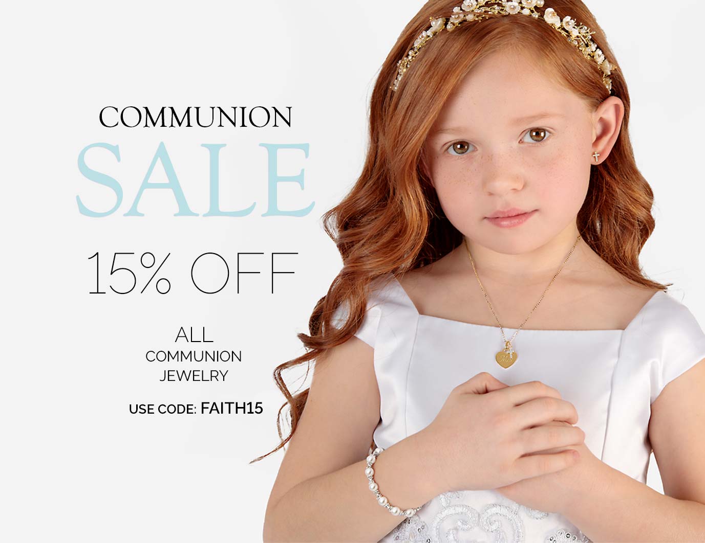 Religious Jewelry for Child's First Holy Communion